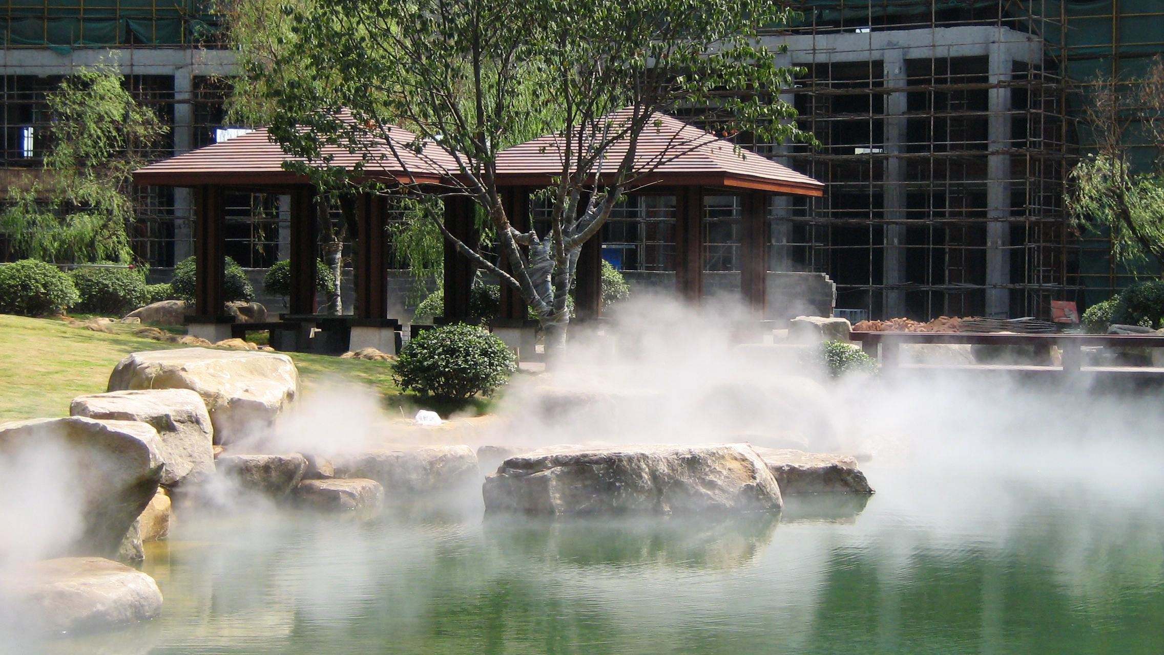 霧森景觀(guān)造霧，園林霧森造景，公園霧森造景，霧森造景，霧森系統